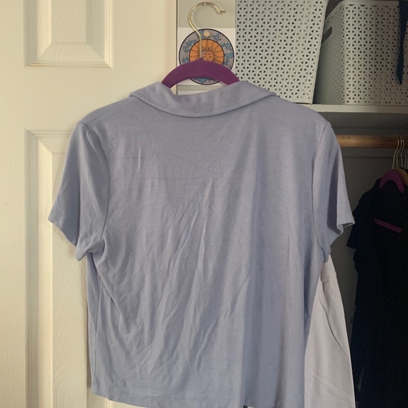 purple collard tee - Picture 3 of 3